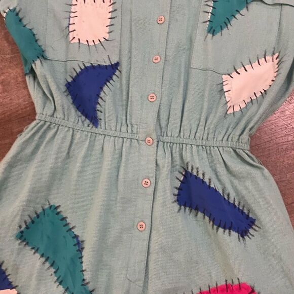 VTG Disney The Nightmare Before Christmas Cosplay Sally Dress Size Large LL bean - Picture 13 of 16